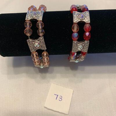 #73 Bracelets- 2 Pink