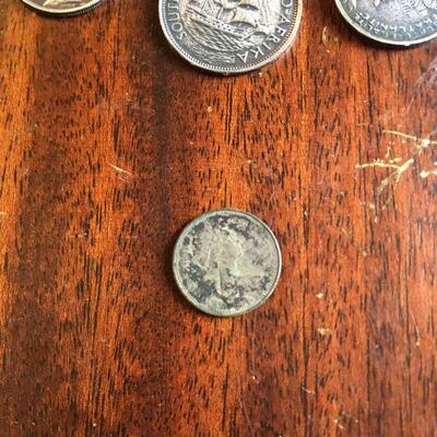Vintage Silver Coin Bracelet and Coins 50g. LOT A33