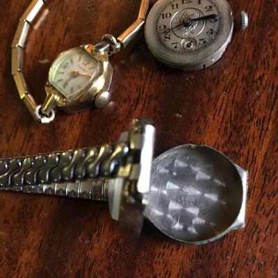 Mixed Vintage Watch Lot with Bulova, Timex and more
