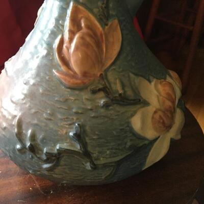 Large Vintage 16â€ Roseville Pottery Ewer Vase. LOT A7