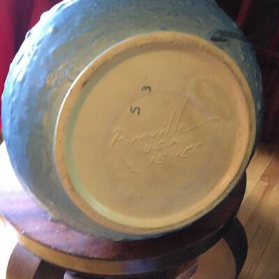 Large Vintage 16â€ Roseville Pottery Ewer Vase. LOT A7