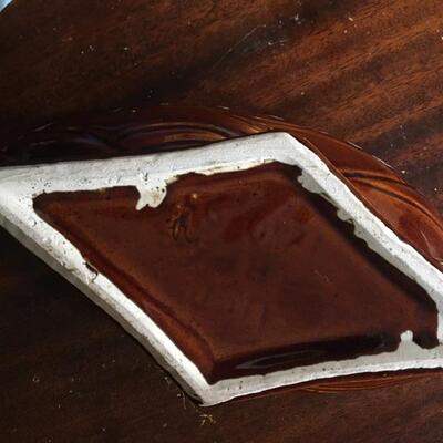 Pair of Roseville Pottery Brown Drip Glaze Planters. LOT A6