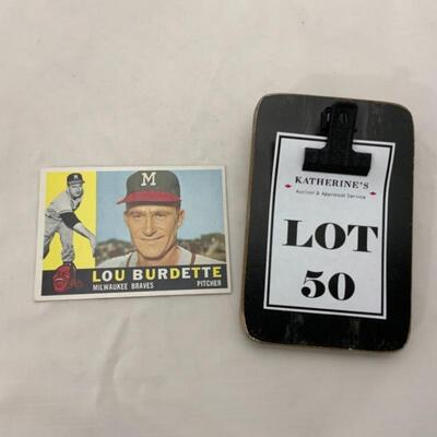 -50- BURDETTE | 1960 TOPPS Card #70 | Milwaukee Braves
