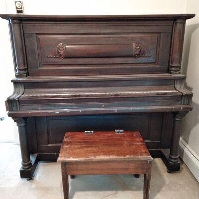 LOT 9  UPRIGHT HP NELSON CONCERT GRAND PIANO 