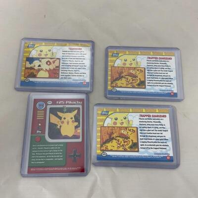 -66- Five Pikachu TV Cards | 3 Hologram TV Cards | PokÃ©mon | TOPPS | NINTENDO
