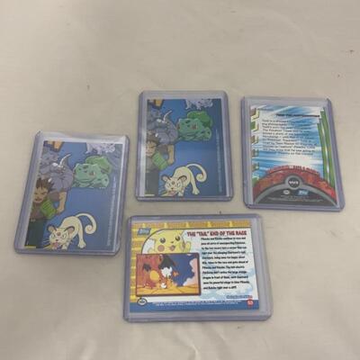-66- Five Pikachu TV Cards | 3 Hologram TV Cards | Pokémon | TOPPS | NINTENDO
