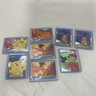 -66- Five Pikachu TV Cards | 3 Hologram TV Cards | PokÃ©mon | TOPPS | NINTENDO
