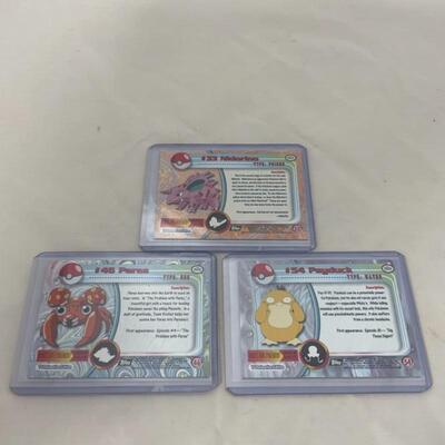 -68- 7 Holographic Pokémon Cards | TOPPS | NINTENDO | 1999/2000