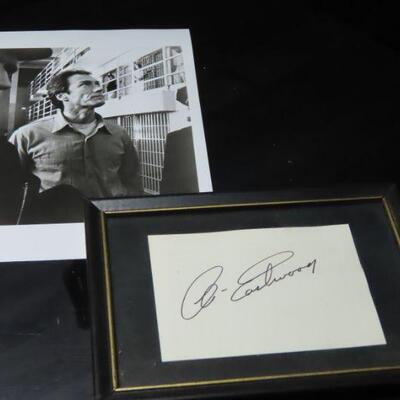 Clint Eastwood photo and autograph