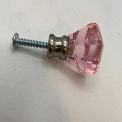 Lot #39  Pink plastic knob pulls