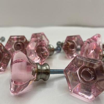 Lot #39  Pink plastic knob pulls