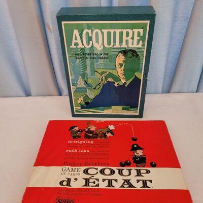 Lot 78: Vintage Coup do etat and Aquire Games