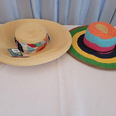 Lot 95:  (2) San Diego Wide Brim Hats