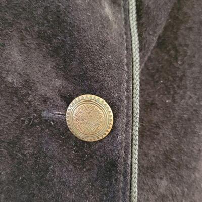 Lot 98: Vintage Lord & Taylor Black Suede Jacket (no size- I believe Large or XL)