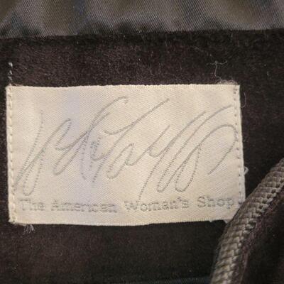Lot 98: Vintage Lord & Taylor Black Suede Jacket (no size- I believe Large or XL)