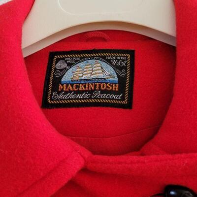 Lot 103:  New Old Stock Mackintosh Red Wool Coat