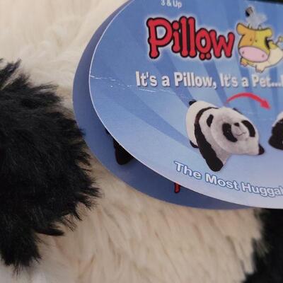 Lot 111: (2) New Pillow Pets (Panda and Zebra)