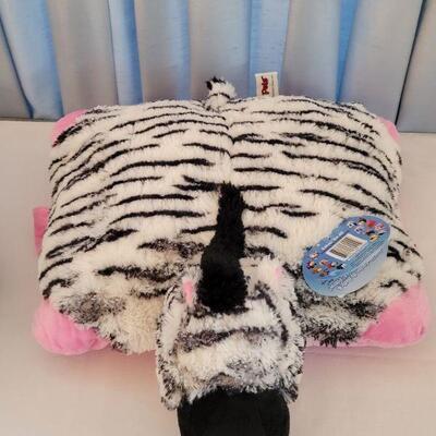 Lot 111: (2) New Pillow Pets (Panda and Zebra)