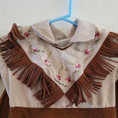Lot 117: NEW Dress Up Cowgirl Dress & Hat Girls Small 5/6