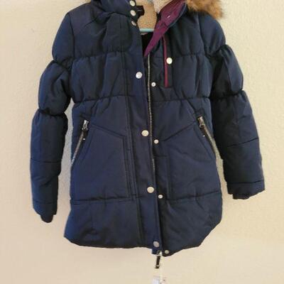 Lot 120: NEW Jessica Simpson Navy Blue Coat Size 14/16 (hood is not removable)