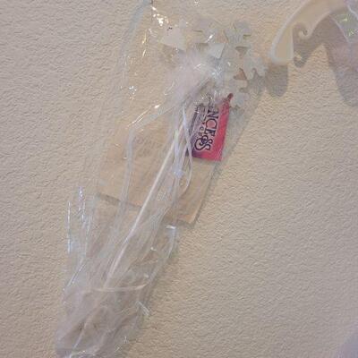 Lot 130: New Snow Princess DressUp Dress and Wand 