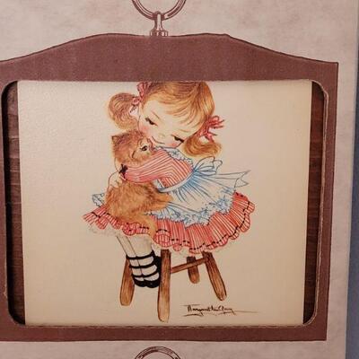 Lot 145: Vintage Wall Plaques Children Scenes