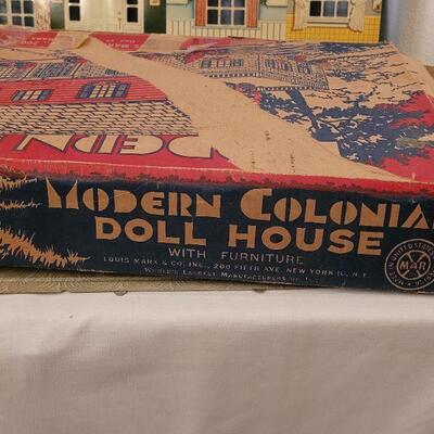 Lot 151: Vintage Modern Colonial Metal Doll House