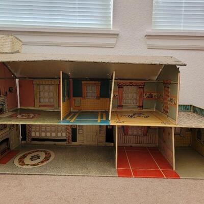 Lot 151: Vintage Modern Colonial Metal Doll House