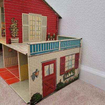 Lot 151: Vintage Modern Colonial Metal Doll House