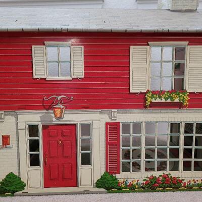 Lot 151: Vintage Modern Colonial Metal Doll House