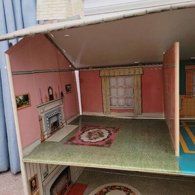 Lot 151: Vintage Modern Colonial Metal Doll House
