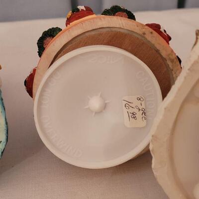 Lot 154: Vintage Christmas Music Box and Penguin Lot