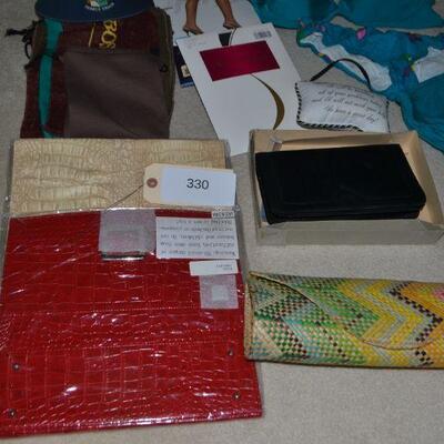 LOT 330 PURSES AND SWIMSUITS