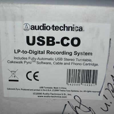 LOT 397 AUDIO TECHNICA. USB-CO. LP TO DIGITAL RECORDING SYSTEM
