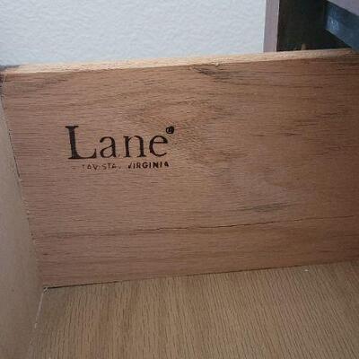 Lot 155: Vintage LANE Walnut Mid Century Modern 5-Drawer Dresser  