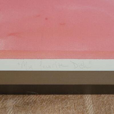 Lot 156: Framed Fine Art SIGNED and NUMBERED "My Favorite Dish" by Rachel Parks