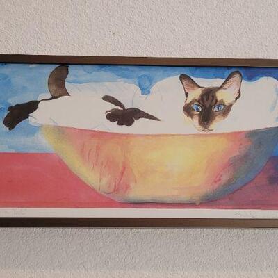 Lot 156: Framed Fine Art SIGNED and NUMBERED "My Favorite Dish" by Rachel Parks