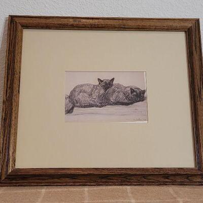 Lot 166: Vintage Framed Signed Etching Paris 1920