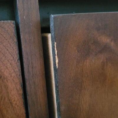 Lot 167: Vintage LANE Walnut Mid Century Modern 6-Drawer Dresser  