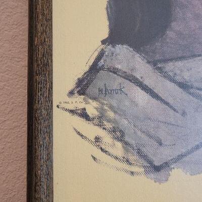 Lot 170: Vintage Jesus Christ Framed Fine Art Print