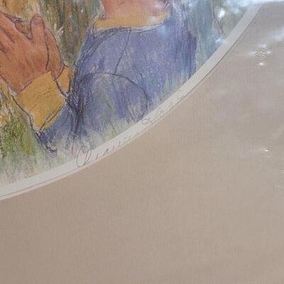 Lot 171: Vintage Framed Numbered and Signed FRANCES HOOK Fine Art Print Jesus Christ 