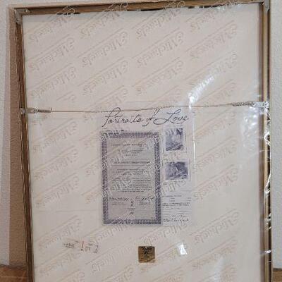 Lot 172: Vintage Framed Fine Art Numbered and Signed "My Kitty" Print
