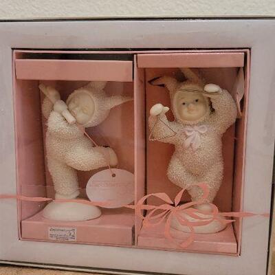 Lot 182: (2) Vintage New Dept. 56 SNOWBABIES Collectibles 