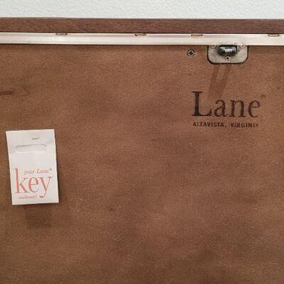 Lot 184: Vintage LANE Walnut Mid Century Modern Cedar Chest with key ALL ORIGINAL 