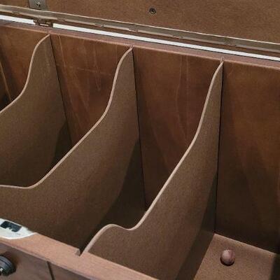 Lot 184: Vintage LANE Walnut Mid Century Modern Cedar Chest with key ALL ORIGINAL 