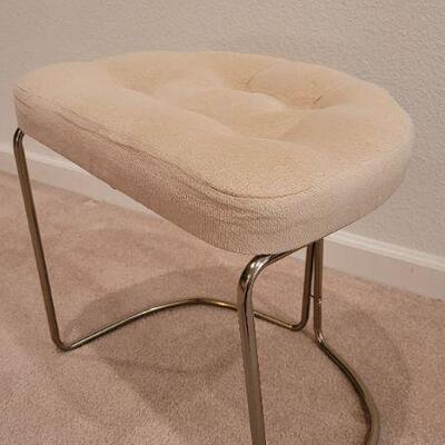 Lot 185: Vintage Padded COSCO Chrome Plated Base Stool