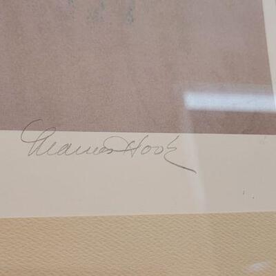 Lot 189: Vintage Signed and Numbered Fancy Framed "POSING" by Frances Hook