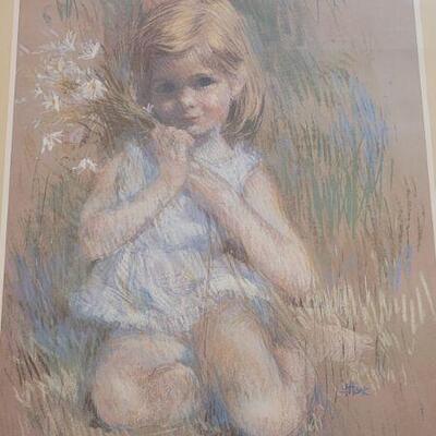 Lot 189: Vintage Signed and Numbered Fancy Framed "POSING" by Frances Hook