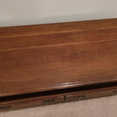 Lot 200: Vintage HARDEN Coffee Table w/ 2 Drawers