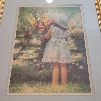 Lot 203: Vintage 1988 T. THOMPSON Framed Fine Art